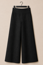 Cargar imagen en el visor de la galería, Pantalon Lino Pretina Lisa Negro