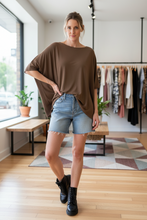 Cargar imagen en el visor de la galería, Polera suelta algodon manga 3/4