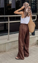 Cargar imagen en el visor de la galería, PANTALON LINO CAFE MORO