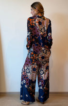 Cargar imagen en el visor de la galería, Pantalón algodón estampado azul marino