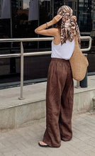 Cargar imagen en el visor de la galería, PANTALON LINO CAFE MORO