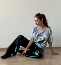 Cargar imagen en el visor de la galería, Look fiesta con pantalón verde metalizado Fran del Solar