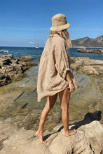 Cargar imagen en el visor de la galería, BLUSON LINO MANGA 3/4