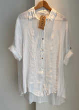 Cargar imagen en el visor de la galería, BLUSON LINO MANGA 3/4