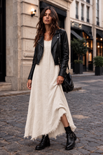 Cargar imagen en el visor de la galería, Vestido Largo de Lino Mujer Crudo sin Mangas – Fran del Solar