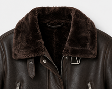 Cargar imagen en el visor de la galería, Chaqueta Biker Café Moro con Chiporro