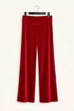 Cargar imagen en el visor de la galería, Pantalon Terciopelo Rojo Italiano