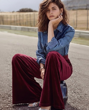 Cargar imagen en el visor de la galería, Pantalon Terciopelo Burdeo