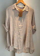 Cargar imagen en el visor de la galería, BLUSON LINO MANGA 3/4