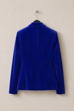 Cargar imagen en el visor de la galería, Blazer Terciopelo Largo Azul Rey