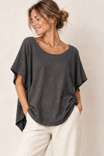 Cargar imagen en el visor de la galería, Polera oversize mujer algodón – manga corta – Fran del Solar