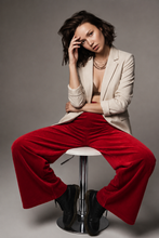 Cargar imagen en el visor de la galería, Pantalon Cotele Rojo
