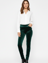 Cargar imagen en el visor de la galería, Legging terciopelo verde esmeralda
