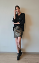 Cargar imagen en el visor de la galería, FALDA 3/4 CUERINA ANIMAL PRINT