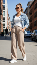 Cargar imagen en el visor de la galería, PANTALON LINO BEIGE