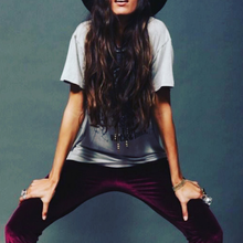 Cargar imagen en el visor de la galería, Legging terciopelo burdeo