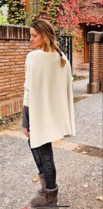 CHALECO PONCHO ELISA (VARIOS COLORES)