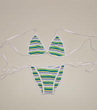 Cargar imagen en el visor de la galería, BIKINI TRIANGULO ALGODON RAYAS
