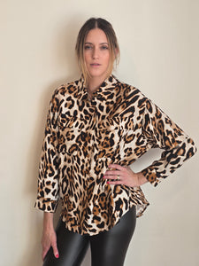 BLUSA LINO ANIMAL PRINT