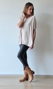 POLERA ALGODON MANGA CORTA