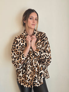 BLUSA LINO ANIMAL PRINT