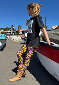 LEGGING LYCRA ANIMAL PRINT AMARILLA