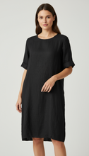 Cargar imagen en el visor de la galería, VESTIDO LINO SUELTO CON MANGAS 3/4 (VARIOS COLORES)
