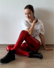 Cargar imagen en el visor de la galería, LEGGING BOMBAI (METALIZADA ROJA)
