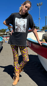 LEGGING LYCRA ANIMAL PRINT AMARILLA