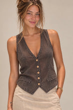 Cargar imagen en el visor de la galería, Gilet de Lino Café
