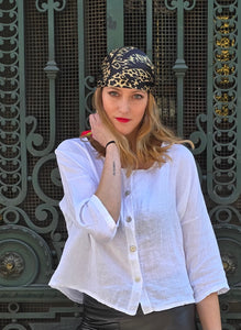 BLUSA LINO BOTONES