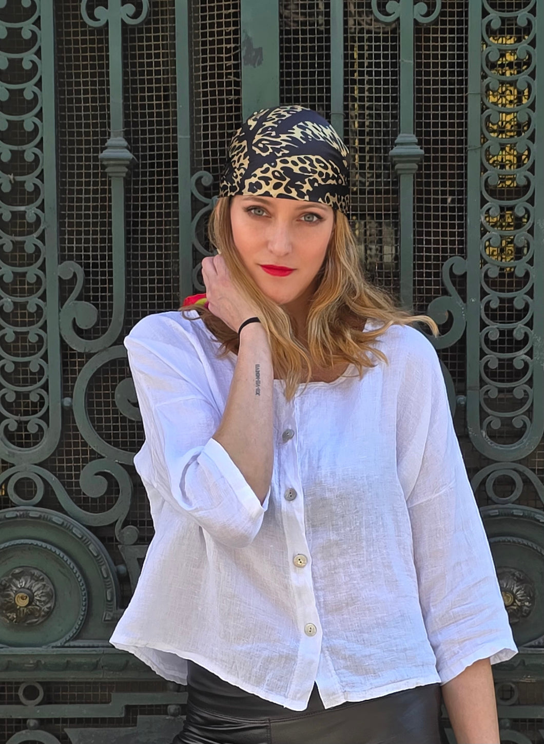 BLUSA LINO BOTONES