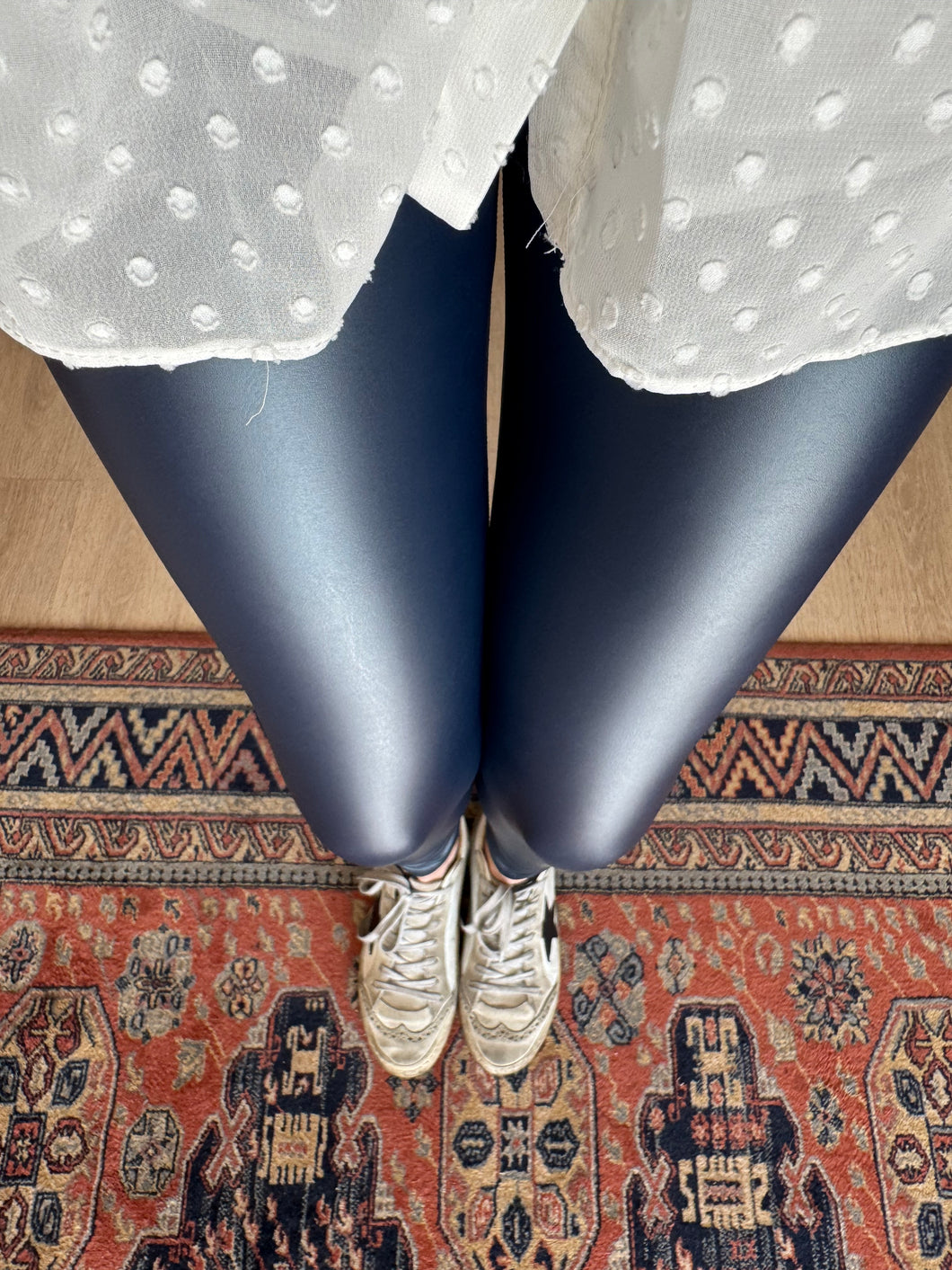 LEGGING CUERINA FORRADA AZUL MARINO