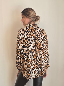 BLUSA LINO ANIMAL PRINT