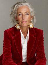 Cargar imagen en el visor de la galería, Blazer Terciopelo Mujer Corto Rojo Italiano – Fran del Solar

