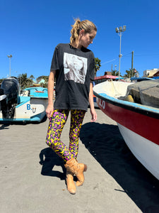 LEGGING LYCRA ANIMAL PRINT AMARILLA