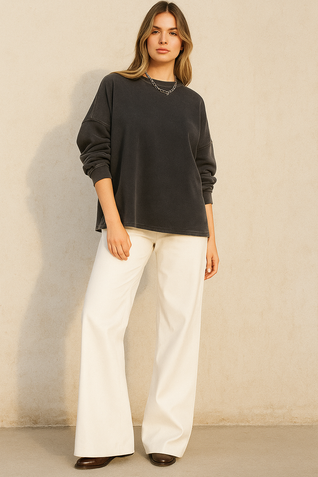 PANTALON CUERINA BLANCO
