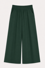 Cargar imagen en el visor de la galería, Pantalón de Lino Pretina Elasticada Verde
