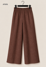 Cargar imagen en el visor de la galería, Pantalon Lino Pretina Lisa Café Moro
