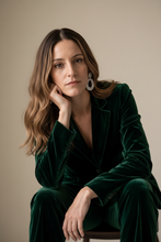 Cargar imagen en el visor de la galería, Blazer Terciopelo Verde Esmeralda
