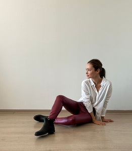 LEGGING CUERINA FORRADA BURDEO
