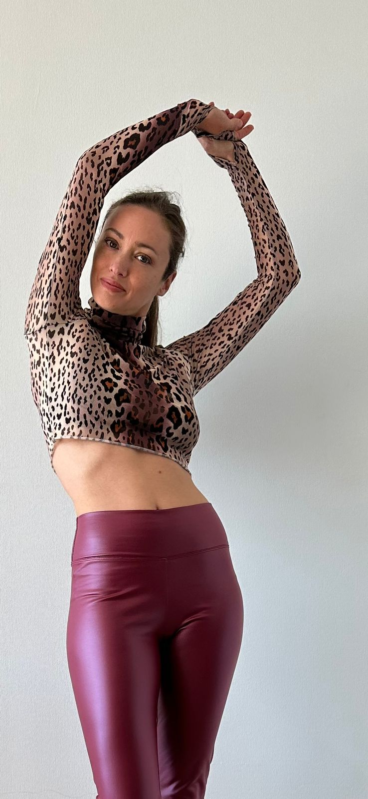 LEGGING CUERINA FORRADA BURDEO