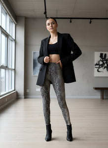 LEGGING CUERINA SNAKE NEGRO