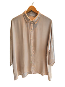 BLUSA SEDA (NEGRA, CRUDA Y PALO DE ROSA)