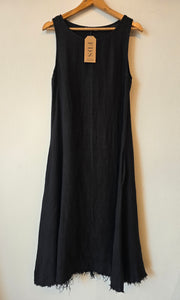 VESTIDO LINO LARGO SIN MANGAS
