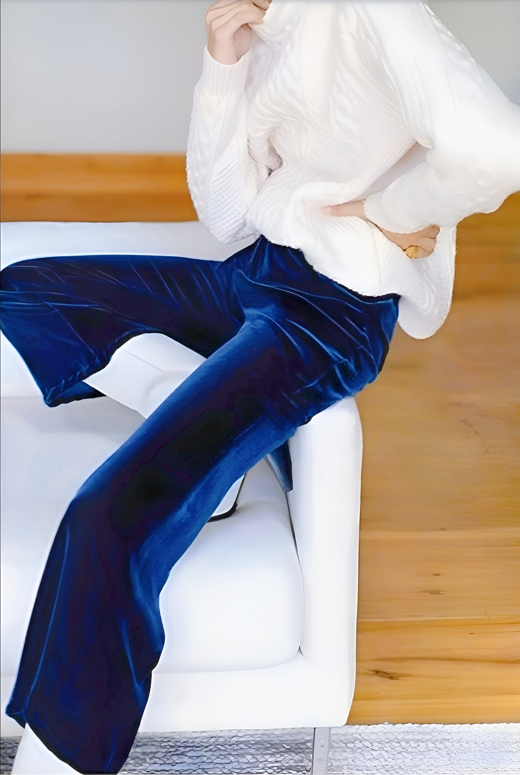 PANTALON SOFIA TERCIOPELO AZUL REY
