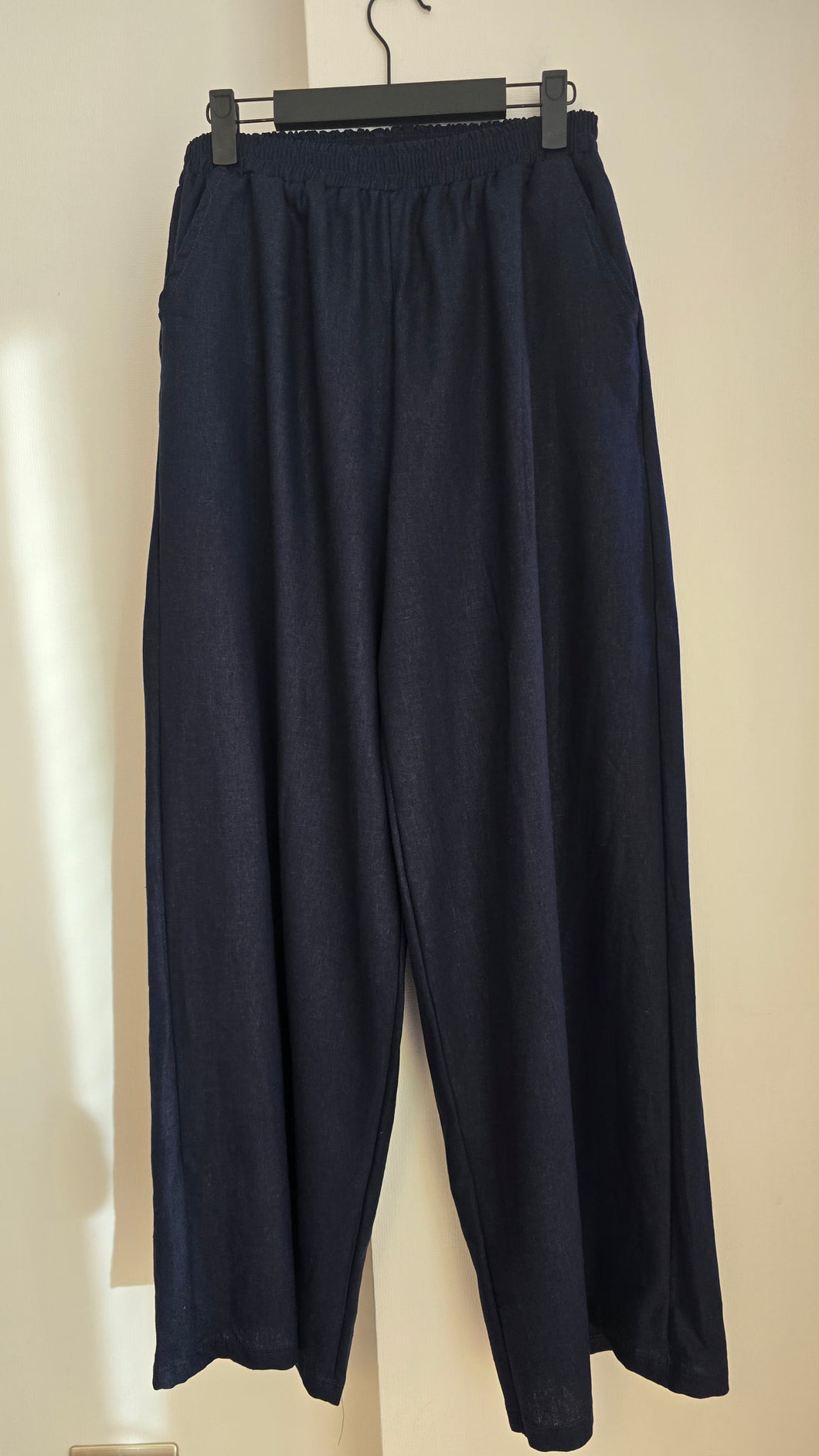 PANTALON LINO AZUL MARINO