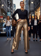 Cargar imagen en el visor de la galería, PANTALON CUERINA DORADO
