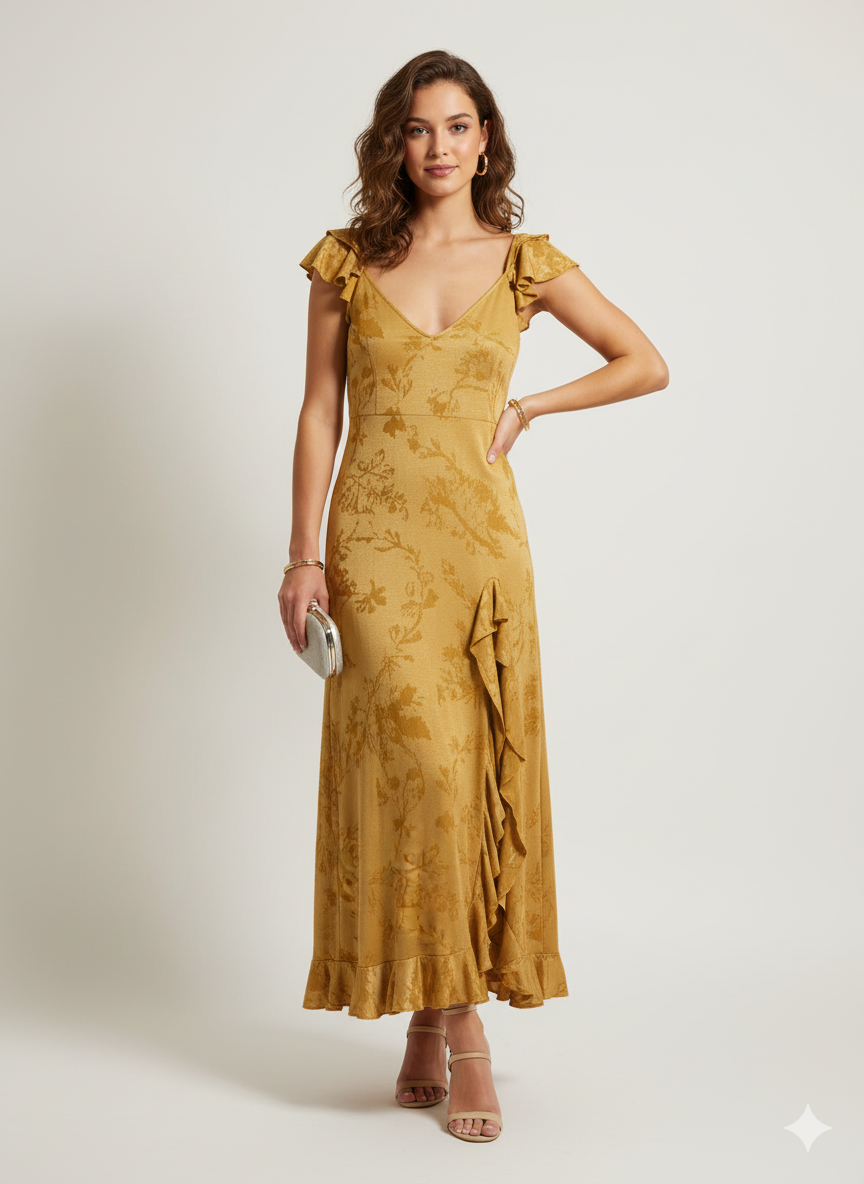 VESTIDO GITANO AMARILLO