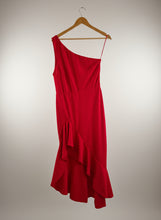 Cargar imagen en el visor de la galería, VESTIDO FLECOS ROJO
